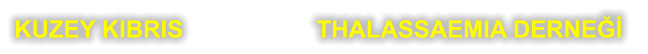 KUZEY KIBRIS                    THALASSAEMIA DERNEĞİ